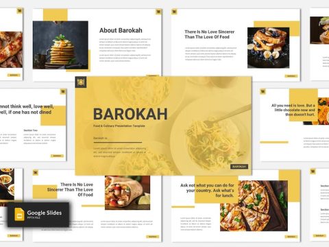 Barokah - Food & Culinary Google Slides Template VH2CGEV