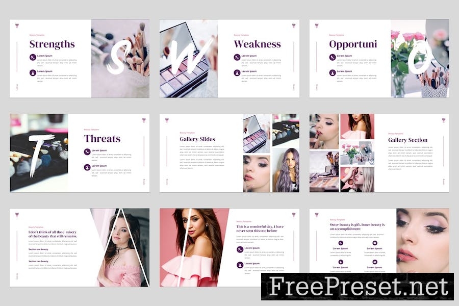 Beauty - Beauty & Spa Google Slides Template 5UC6WTZ