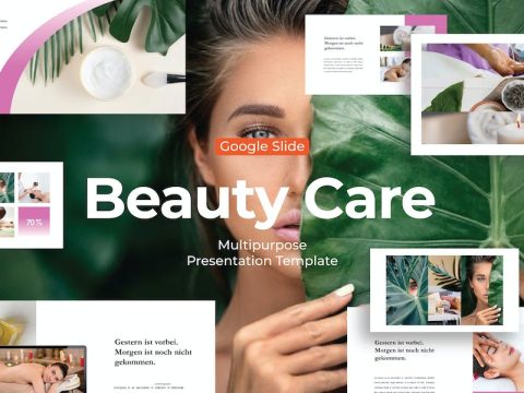 Beauty Care - Google Slide Template M4MQ4ZY