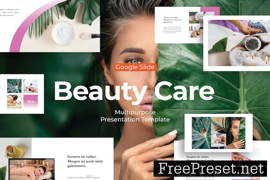 Beauty Care - Google Slide Template M4MQ4ZY