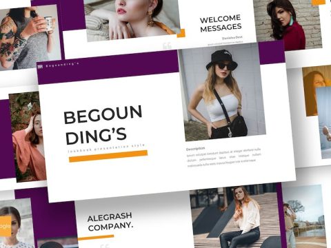 Begounding - Lookbook Google Slides Template QPDNGAE