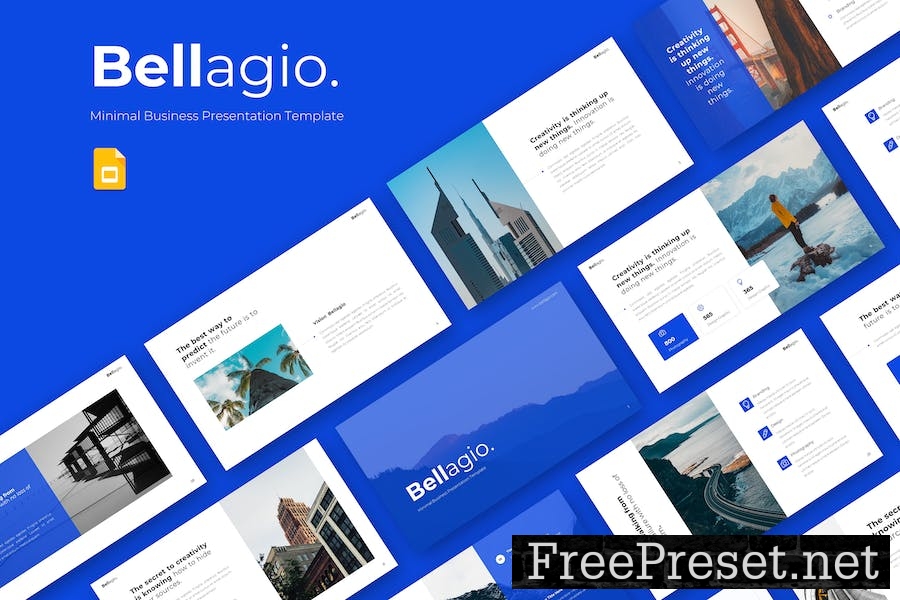 Bellagio - Minimal Business Google Slide Template RVMEZEU