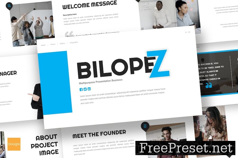 Bilopez - Clean Google Slides Template VEDZAHN