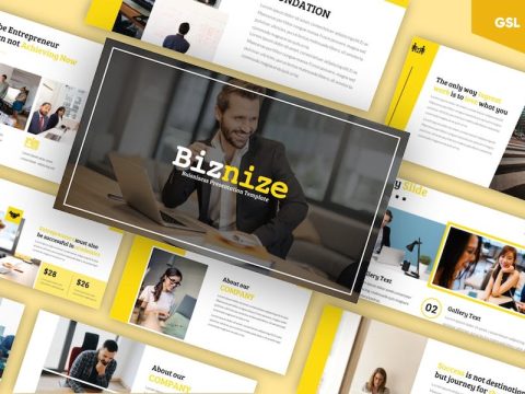 Biznize - Business Googl Slides Template T6E8YAY