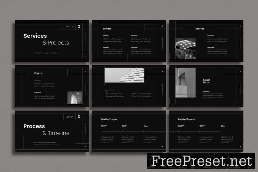 Black & White Google Slides Presentation ZG3L5AH