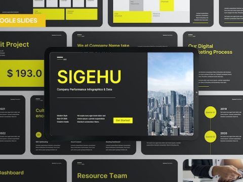 Black Yellow Company Infographics & Data GSL YA6U9Y7