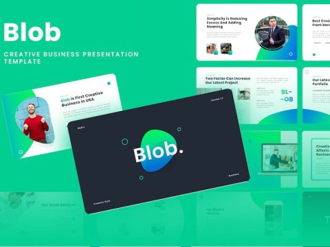 Blob - Creative Business Google Slides Template L8TU2CB