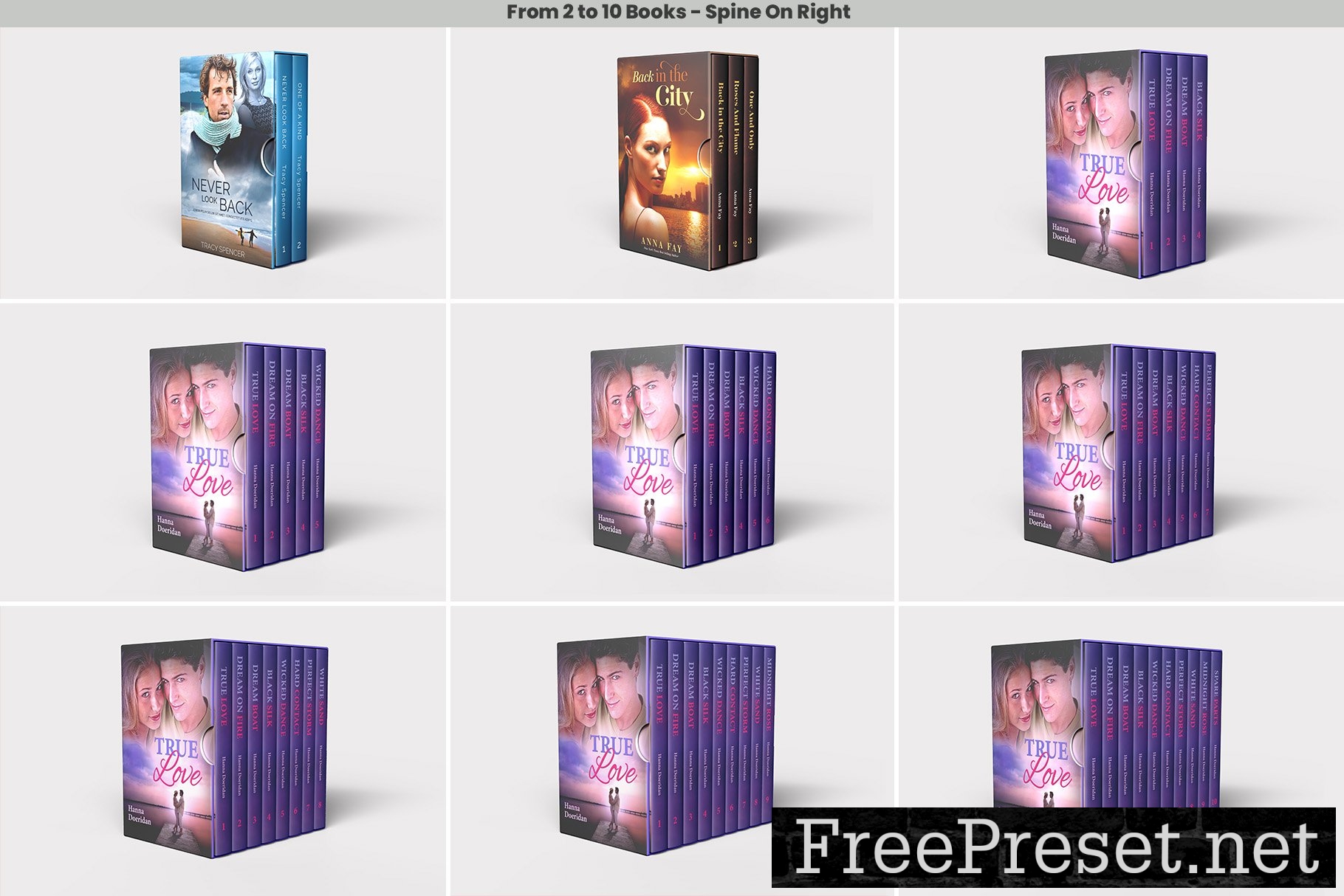 Book Set Boxes Mockup - 18 views 7408907