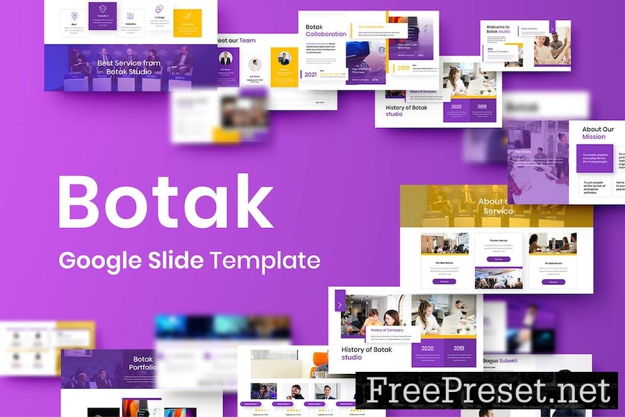 Botak - Business Google Slide Template NFFD992