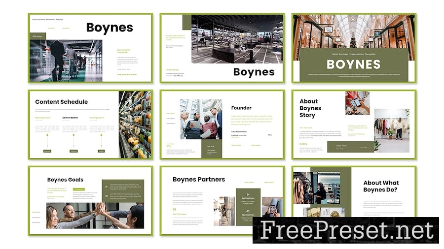 Boynes Business Presentation Google Slide Template HUWU5H5