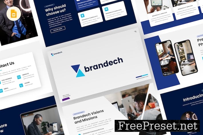 Brandech - Pitch Deck Google Slides Template NX4FU39