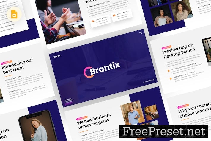 Brantix - Marketing Google Slides Template 52ML9AB