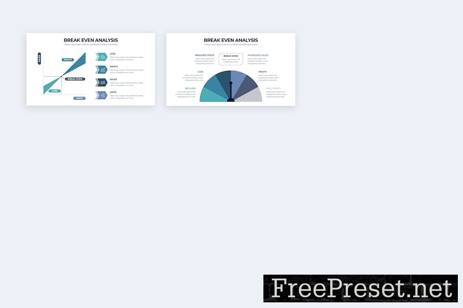 Break Even Analysis Google Slides Infographics HRB7DHK