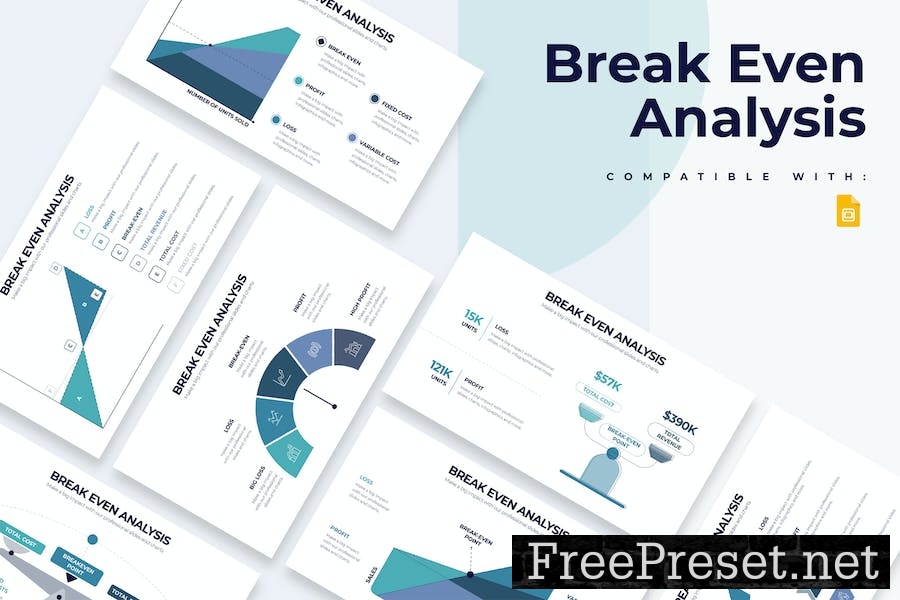 Break Even Analysis Google Slides Infographics HRB7DHK