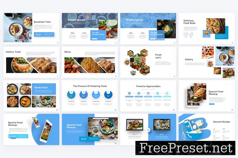 Breakfast Food Google Slides Template UWSR4RP