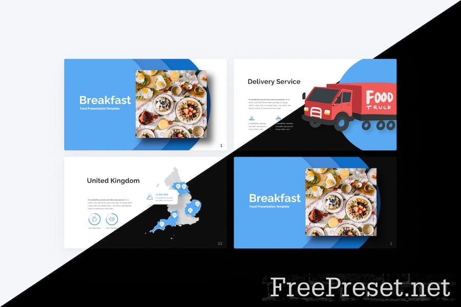 Breakfast Food Google Slides Template UWSR4RP