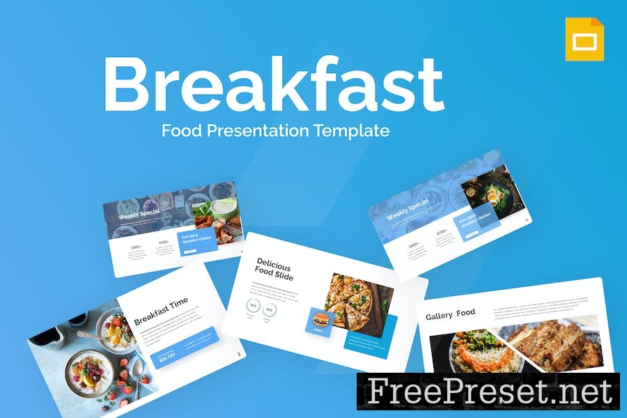 Breakfast Food Google Slides Template UWSR4RP