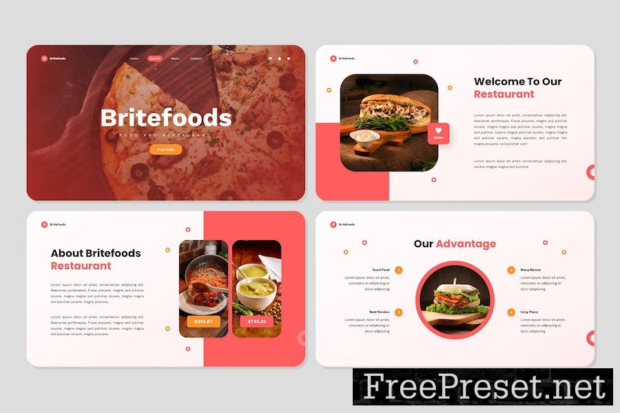 Britefoods - Google Slides Template JRW3KB2