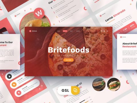 Britefoods - Google Slides Template JRW3KB2