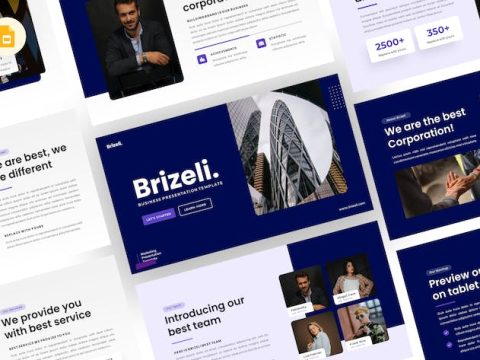 Brizeli - Business Google Slides Template 67QQVMR