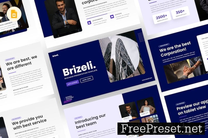 Brizeli - Business Google Slides Template 67QQVMR