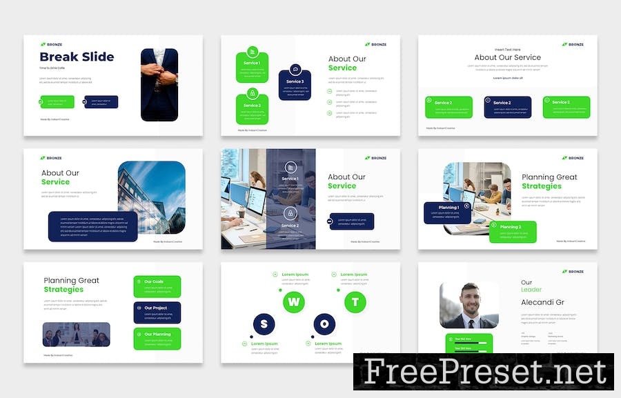 Bronze Creative & Business Presentation Template H854G63