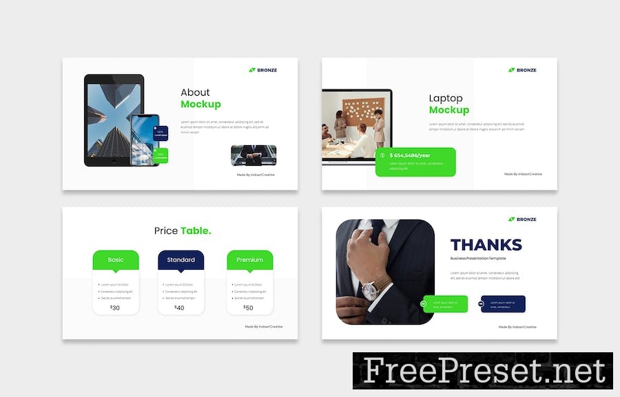 Bronze Creative & Business Presentation Template H854G63