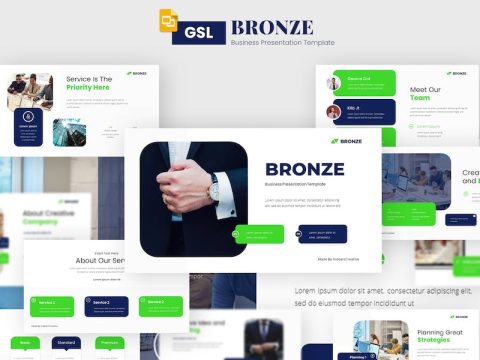 Bronze Creative & Business Presentation Template H854G63