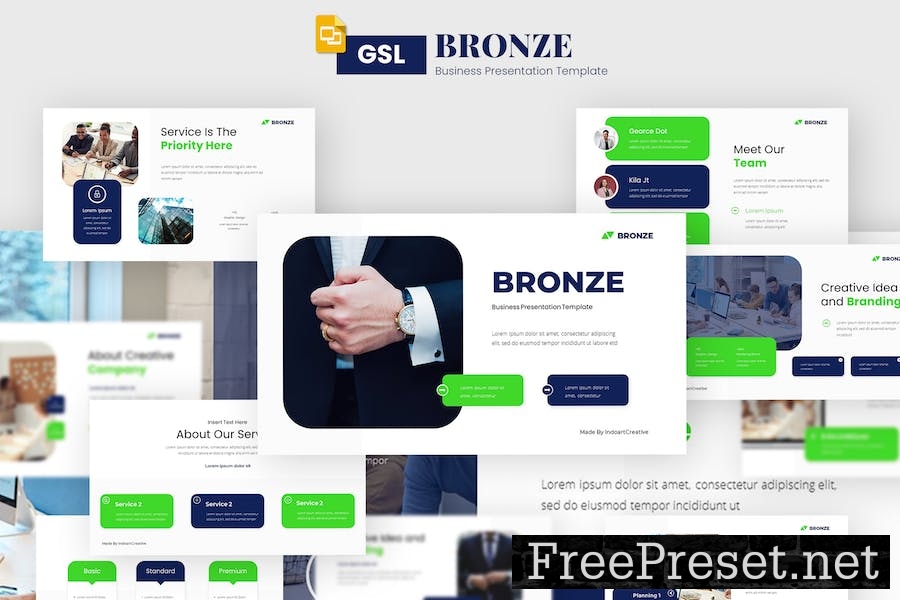 Bronze Creative & Business Presentation Template H854G63