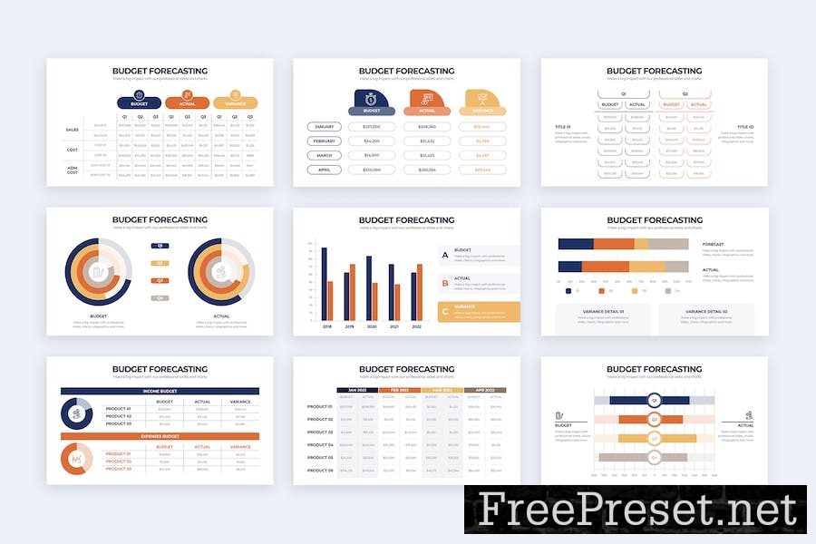 Budget Forecasting Google Slides Infograpics ZW5BB2J