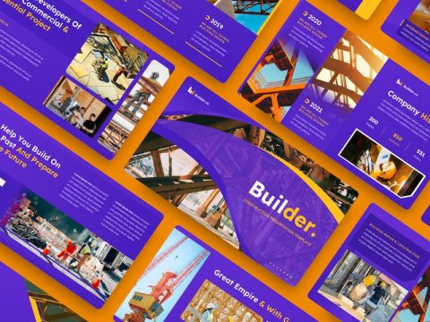 Builder - Construction Google Slide Template 9TET8JJ