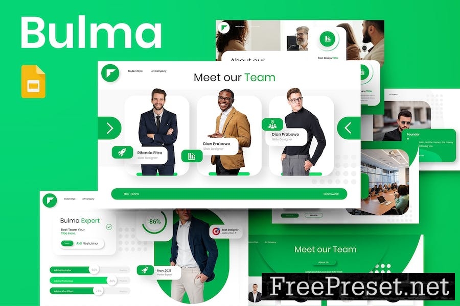 Bulma - Business Google Slide Template BFET2QU