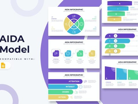 Business AIDA Model Google Slides Infographics 55ALQWV