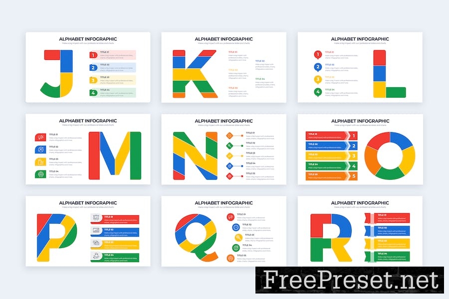 Business Alphabet Google Slides Infographics REVKT6X