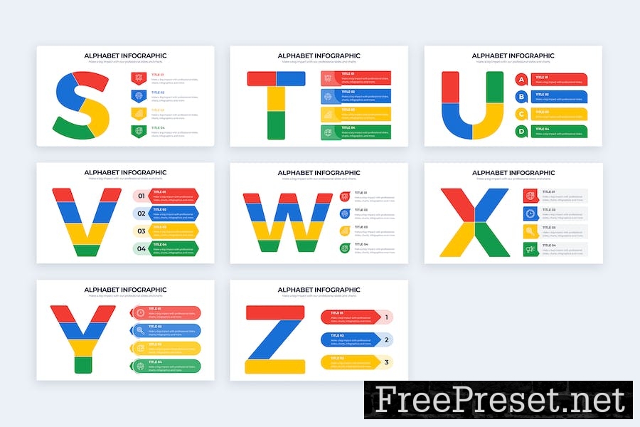 Business Alphabet Google Slides Infographics REVKT6X