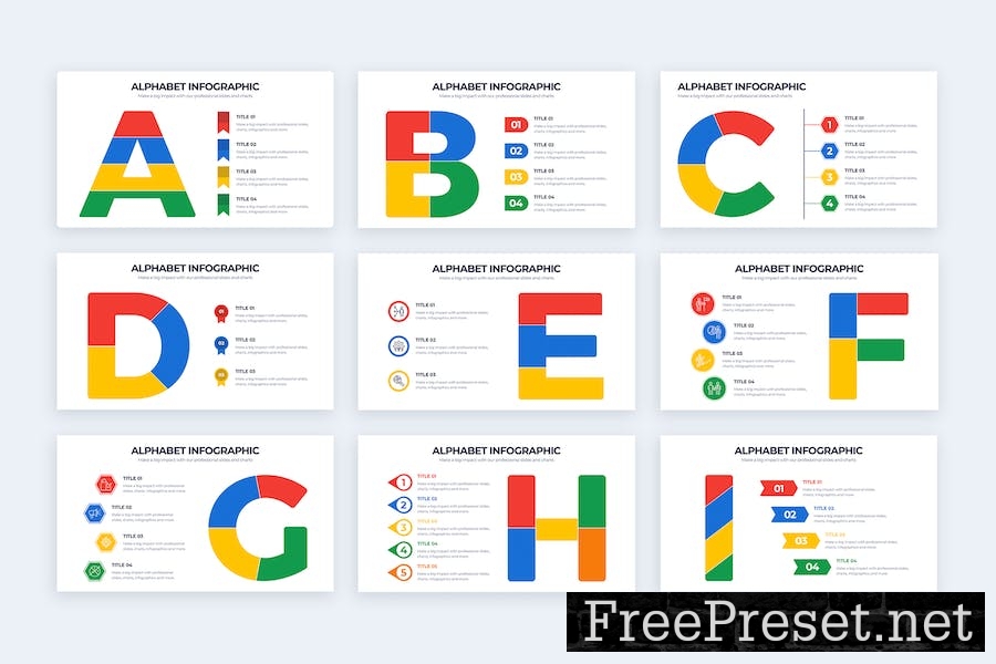 Business Alphabet Google Slides Infographics REVKT6X