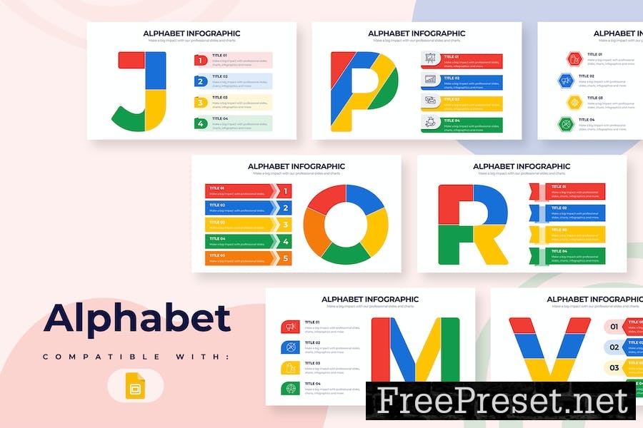 Business Alphabet Google Slides Infographics REVKT6X