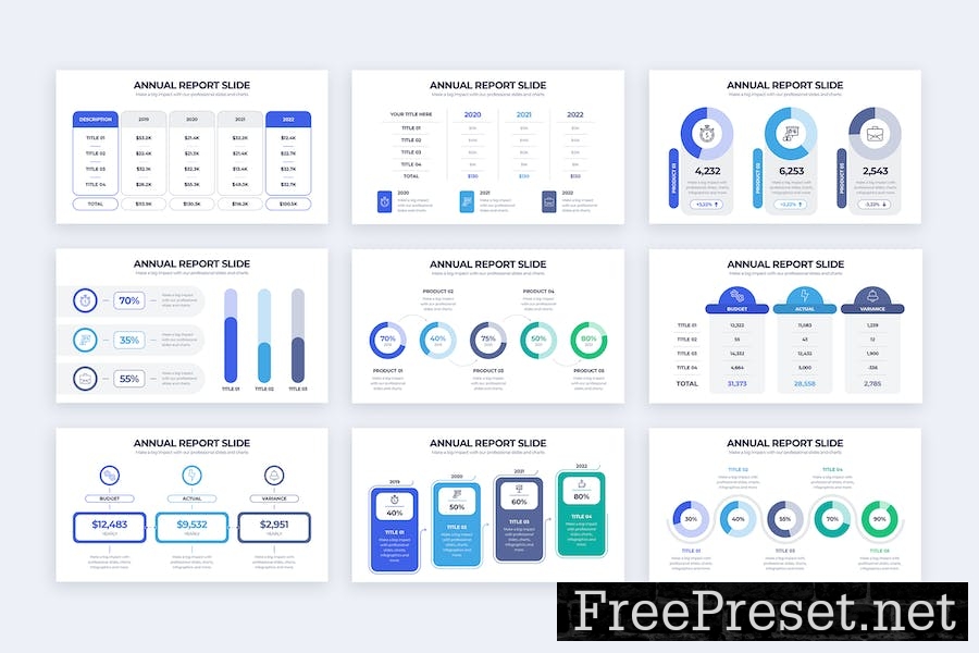 Business Annual Report Google Slides Infographics 5MHDV6D