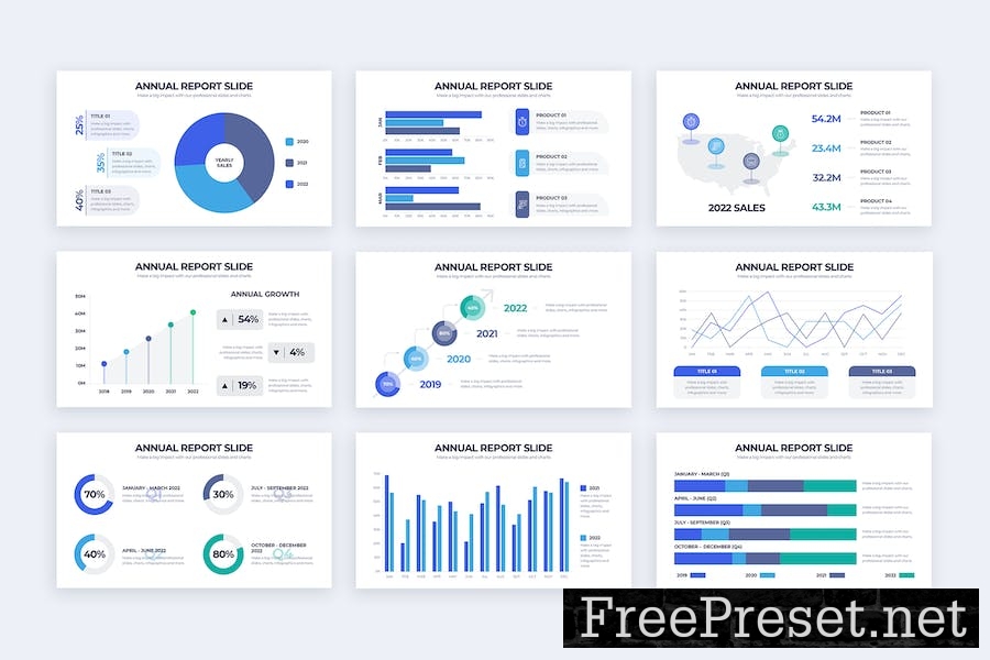 Business Annual Report Google Slides Infographics 5MHDV6D