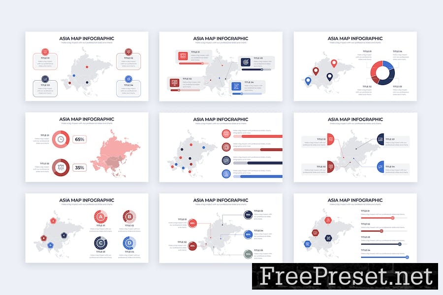 Business Asia Map Google Slides Infographics MFWGSJ6