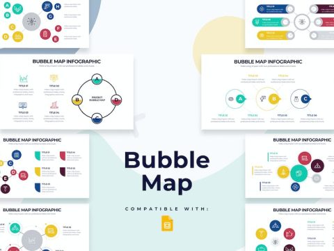 Business Bubble Map Google Slides Infographics EVRKXJ3