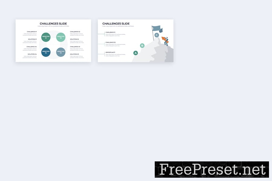 Business Challenges Google Slides Infographics T7QMVHL