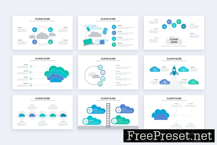 Business Cloud Slides Google Slides Infographics EELVBZ4