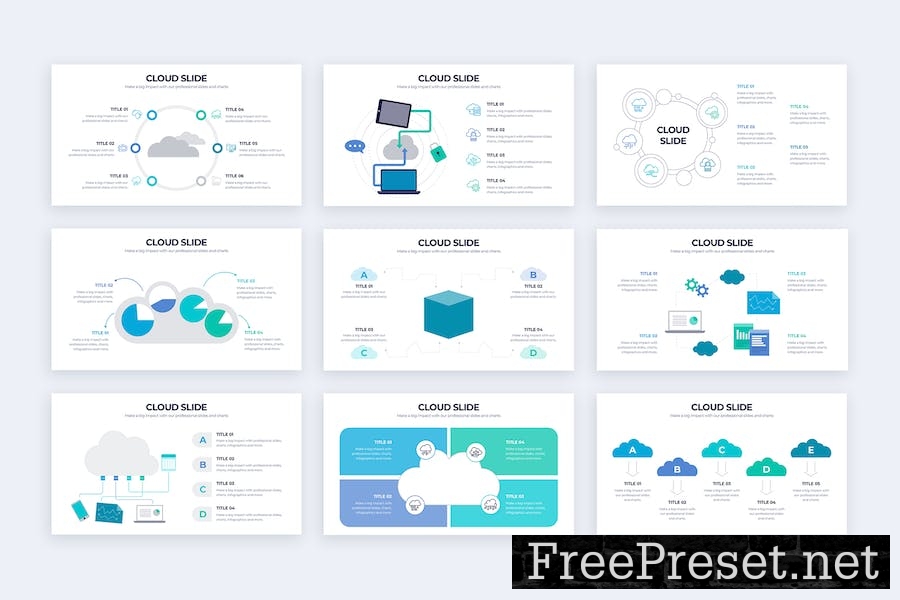 Business Cloud Slides Google Slides Infographics EELVBZ4