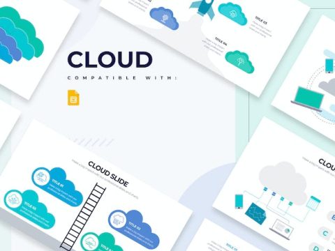 Business Cloud Slides Google Slides Infographics EELVBZ4