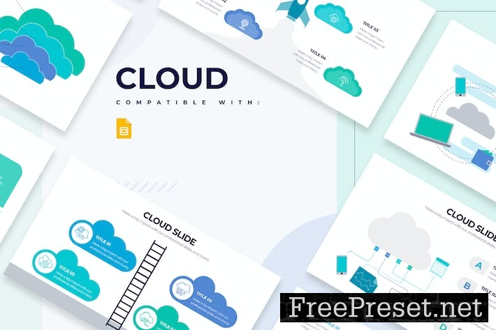 Business Cloud Slides Google Slides Infographics EELVBZ4