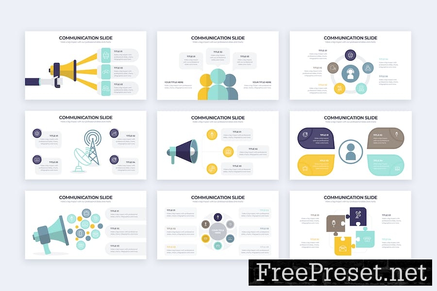 Business Communication Google Slides Infographics ATCY2RF