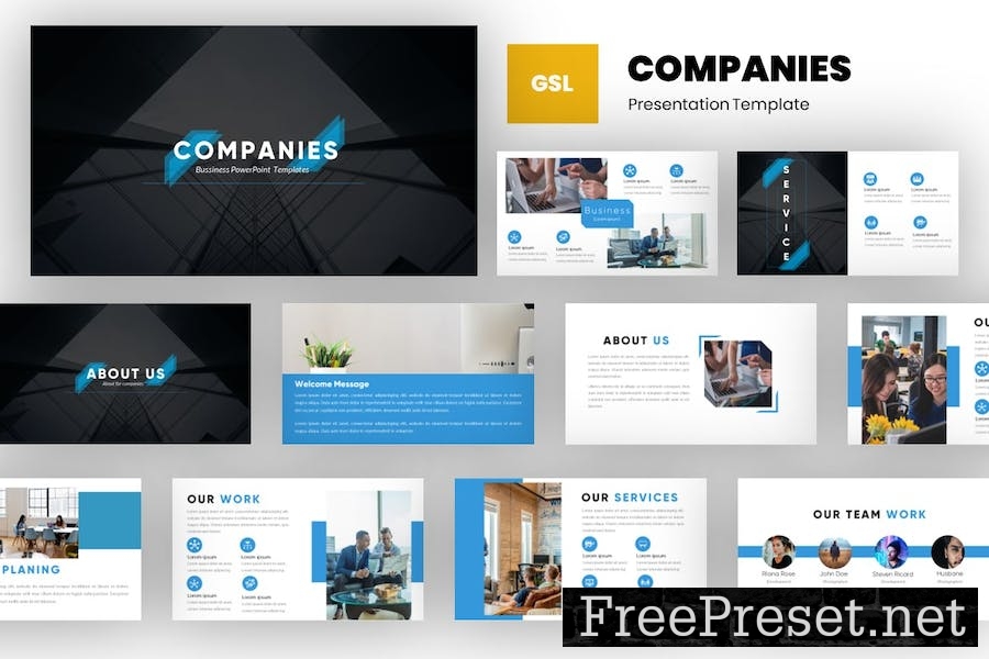 Business Company Googel Slides Template 5NPMA9H