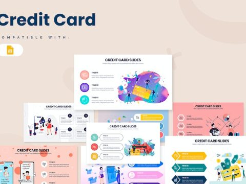 Business Credit Card Google Slides Infographics E4PCRN2