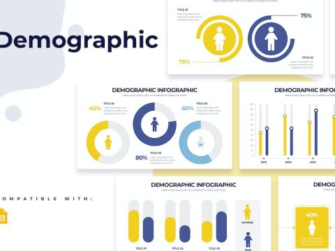 Business Demographic Google Slides Infographics 945LF4A